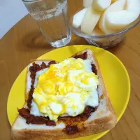 キーマカレートースト|ぴいすけさん