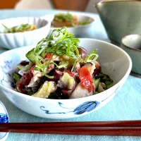 なすとササミの梅肉和え|Miki (^_−)−☆さん