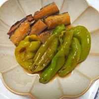 甘長とうがらしとなすの焼きびたし|eriviviさん