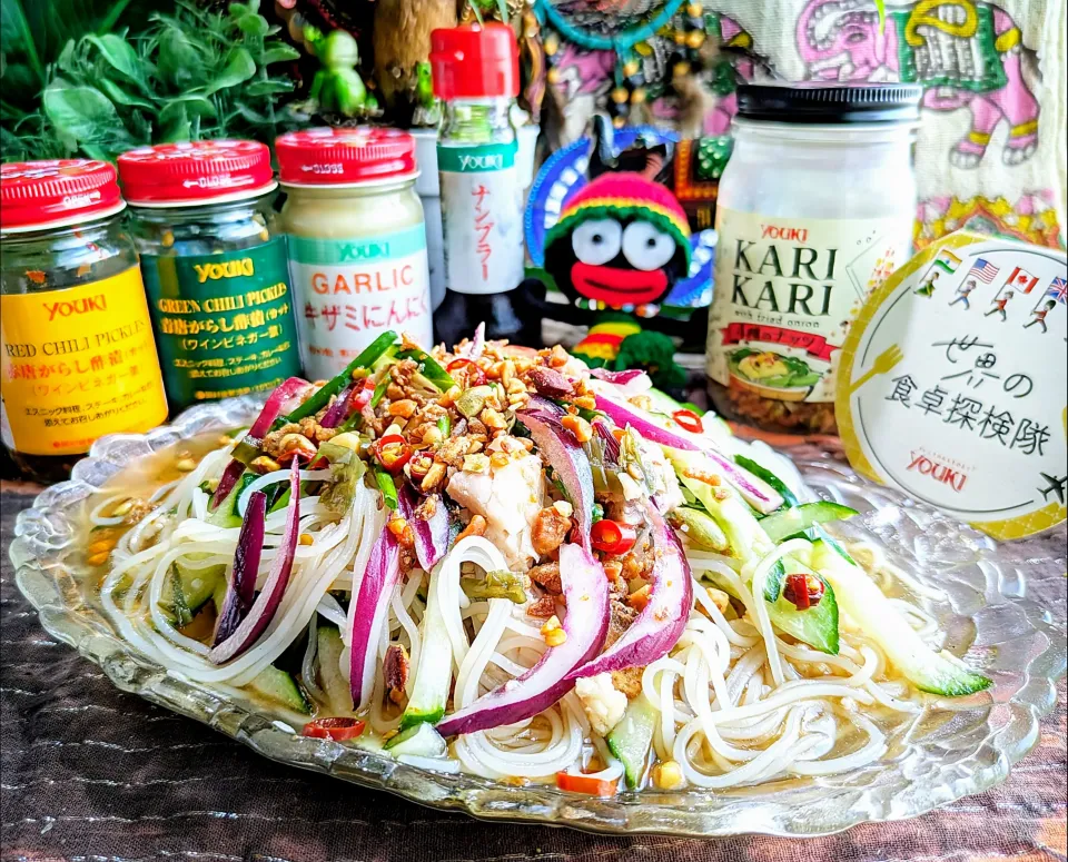 🌏『世界の食卓探検隊』🇱🇦ラオス料理
【🇱🇦ラープ・パーサラダ】|ayaさん