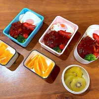 夏休み弁当(ロコモコ丼)| cocomikaさん