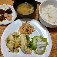 色々作った昨日の夜ごはん.+:｡ ヾ(◎´∀｀◎)ﾉ ｡:+.|ぽんすけさん