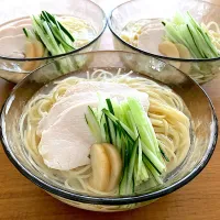 ＊鶏飯風？冷製チキンスープパスタ＊|＊抹茶＊さん