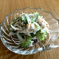＊ゴーヤーと蒸し鶏のごま味噌マヨサラダ🥗＊|＊抹茶＊さん