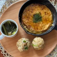 スキレットで山芋のネギ焼き　他人結び|チイホ✨さん
