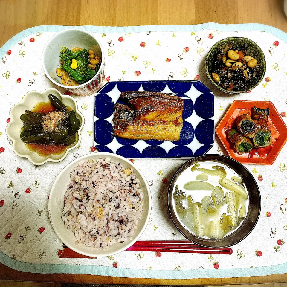 菜の花の豚巻き|ゆさんさん