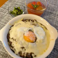 ☆キーマカレードリア　☆トマトコンポート　☆ピーマン昆布|chikakoさん