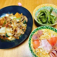 枝豆🫛
豚肉と厚揚げの味噌炒め
無限キャベツ|naoさん