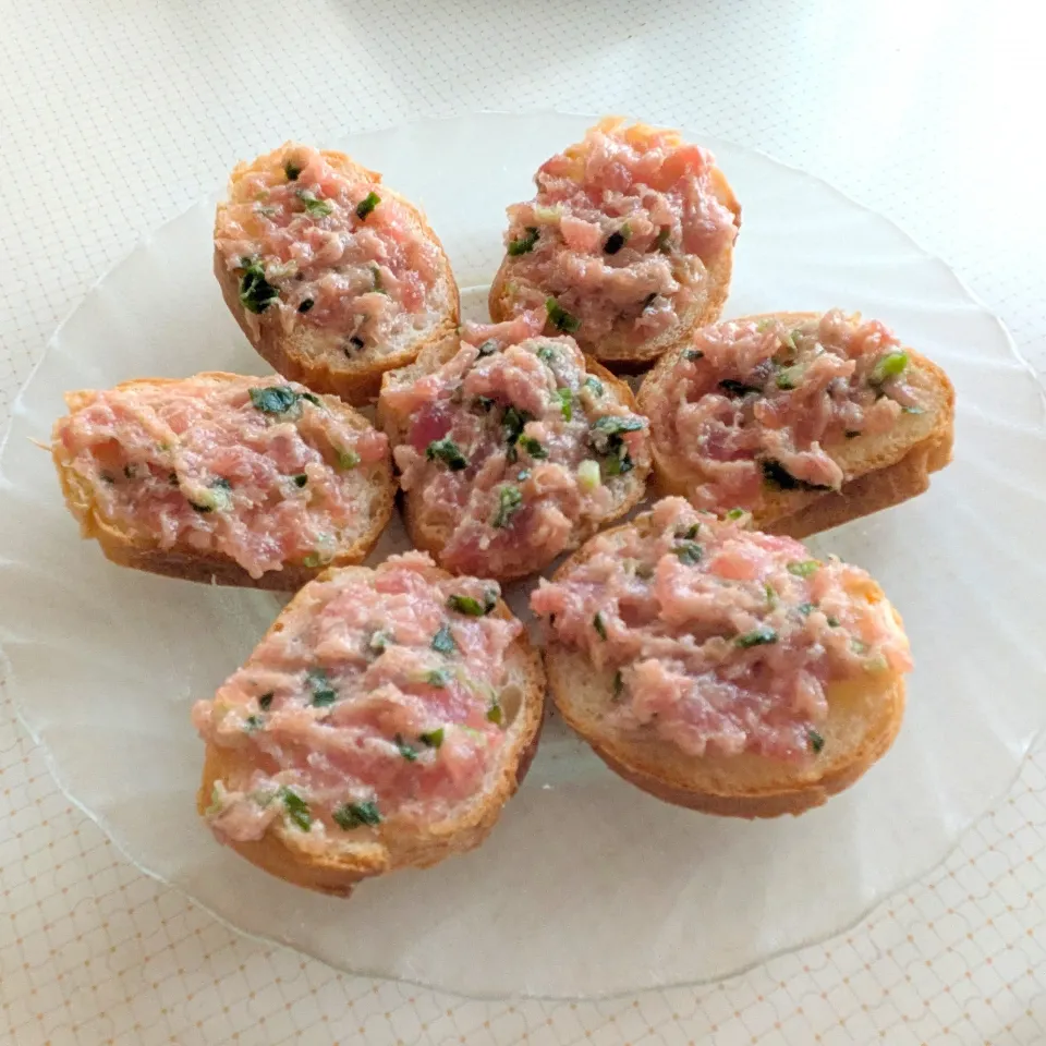 ネギトロのカナッペ|じょうさん