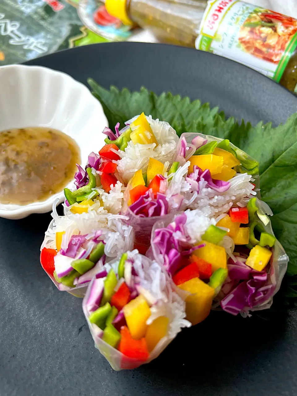 【ファスティング✤準備食✤2日目】レインボーサマーロール|まなまな♡さん