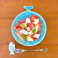 桃とクリームチーズのサラダ|すずさん
