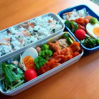 次男・私弁当|tamagomagomagoさん
