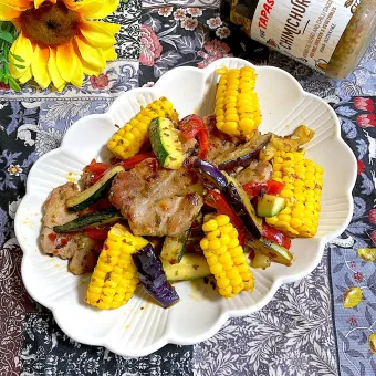 Snapdishの人気料理写真:豚肉のチミチュリ焼き🌻