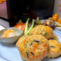 ニトリ「Wできたてシェフレンジ」で鶏とひじきの和風ハンバーグ👩🏻‍🍳