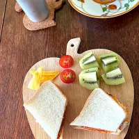 朝ごはん♯オムレツサンド|小松菜さん