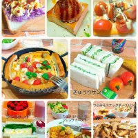 食パンで苺とバナナのキッシュ