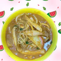 エリンギもやし入れた！冷凍CoCo壱カレーうどん|デデパムさん