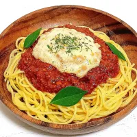 【自作簡単！投稿最多もぐもぐ400超え🎯】クリーミー納豆とミートソースの和風スパゲティ （改）🤤|Falco*さん