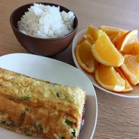 ほうれん草入り卵焼き| ひつじ先輩さん