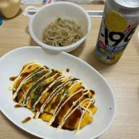 とんぺい焼き、もやし(夜)|＾＾さん