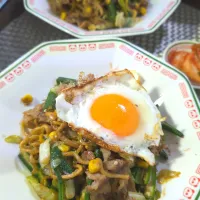 オクラ入り焼きそば|テケテケさん