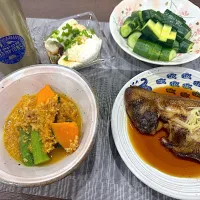 孫たち帰省前夜　普通の晩ご飯(笑)|sakuramochiさん