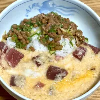 ☆まぐろとろろ納豆丼| まぁたんさん