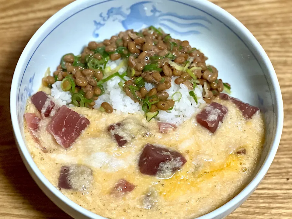☆まぐろとろろ納豆丼|まぁたんさん