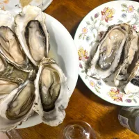 生牡蠣と蒸し牡蠣|さんだーさん