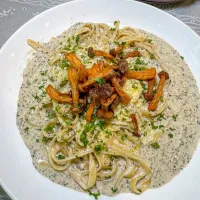 Rich, Creamy & Savory Truffle Fettuccine w/ Deep Fried Mushrooms 🍝🍄🤤| An'leeさん