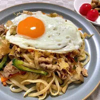 焼きうどんランチ/250808