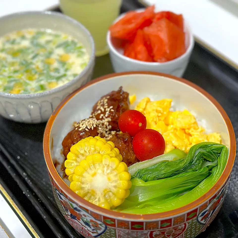 肉団子丼|くまちゃんさん