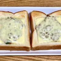 ☆納豆チーズトースト|まぁたんさん