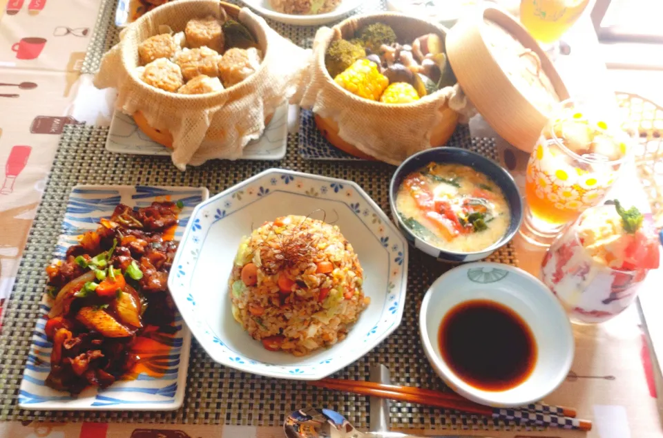 休日の中華定食|ぴより子さん