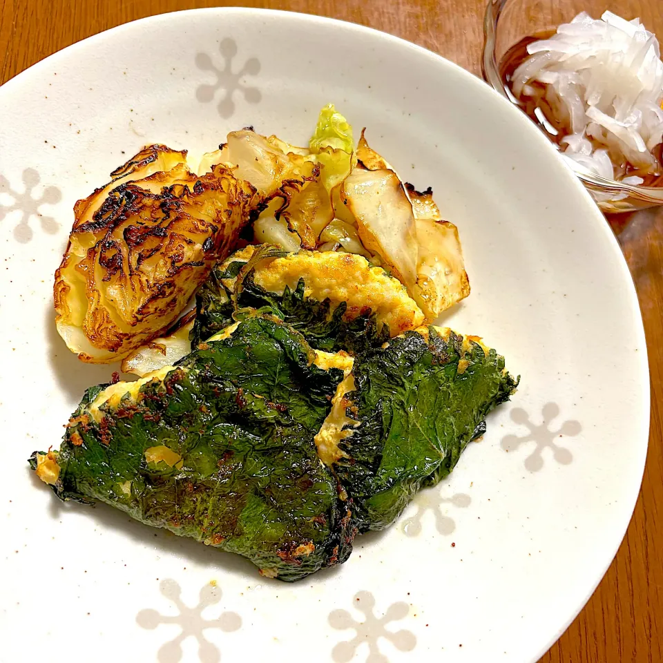 鶏挽肉の大葉挟み焼き|keroriヽ(´▽｀)/さん