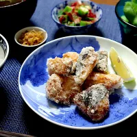 ワラサの竜田揚げ定食| かおるさん