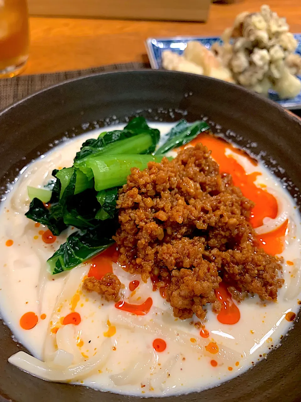 豆乳坦々うどん|いちごさん