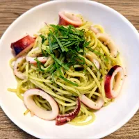 イカと大葉パスタ|バンビさん