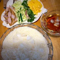今夜も冷やし素麺|もえさん