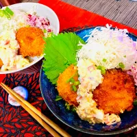 ✩.*˚真鯛カツ丼～具沢山レモンタルタル～|ゆきえもんさん