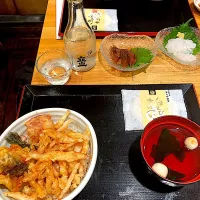 白えび天丼キターっ！いただきまーす😋（実況中継終了）|なびさん