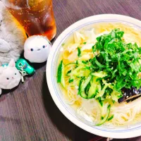 なすとささみのスープそうめん| サトリさん