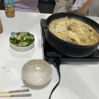 晩御飯は、パパ飯です。☆アルモンデ。ラーメン寄せ鍋☆糠漬け|Saharaさん