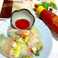 ササミの生春巻き|🐶すずりんさん