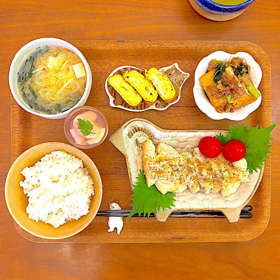 鶏ささみのタン塩風のおぼんごはん|すずさん