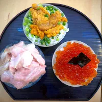 3種の海鮮丼|ビクミンさん