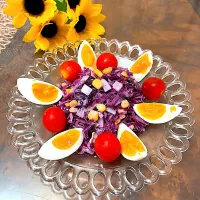 紫キャベツのコールスローサラダ🥗|ショコラさん