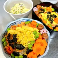 日曜出勤。家族は盆休み。家族のお昼は、適当ちらし寿司。| じゅんちゃんさん