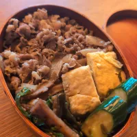 牛丼弁当|まきごろうさん