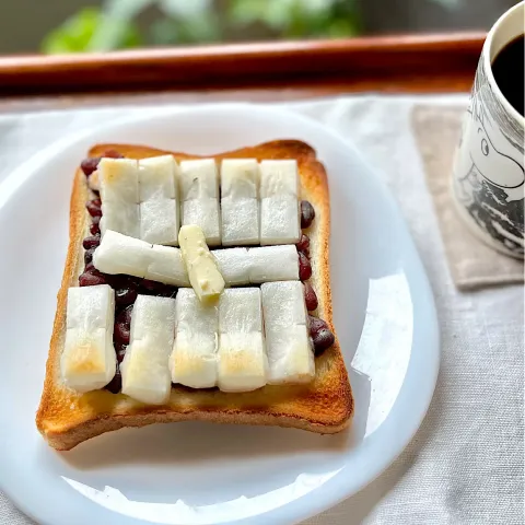 「Wできたてシェフレンジ」を使ってみたSnapdishの料理・レシピ写真:力あんバタートースト🍞
